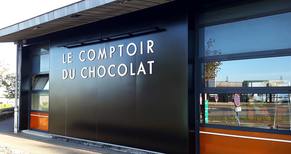 COMPTOIR DU CHOCOLAT - CRÉATION GRAPHIQUE ENSEIGNE