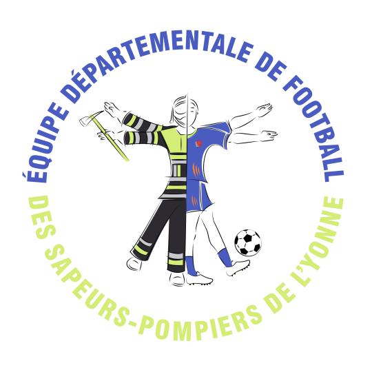LOGO ÉQUIPE DÉPARTEMENTALE DE FOOTBALL DES SAPEURS POMPIERS DE L'YONNE